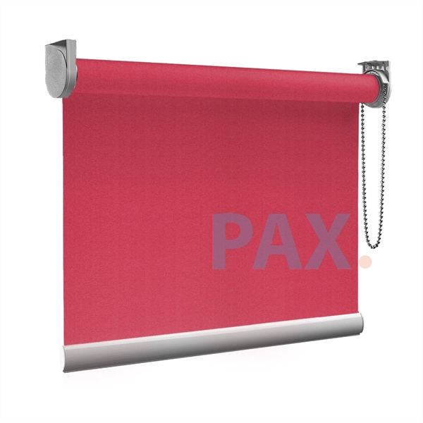 Afbeelding van XL Rolgordijn op maat Zijsteunen - Roze rood Verduisterend