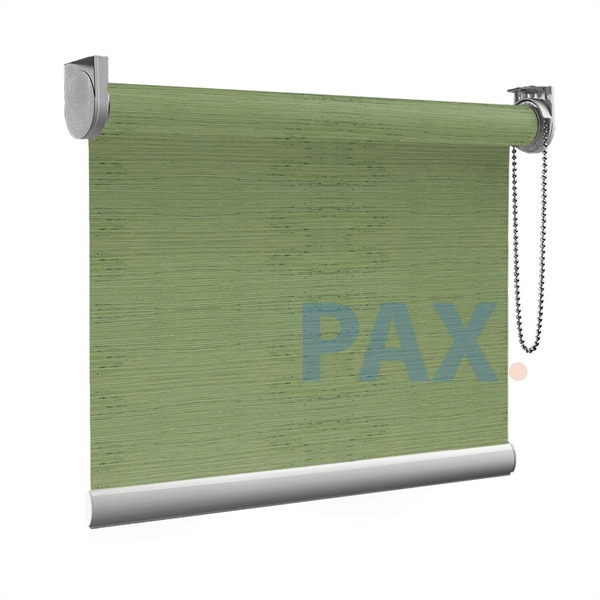 Afbeelding van Rolgordijn op maat Brede ramen - Glans groen gemeleerd Transparant