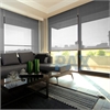Afbeelding van Rolgordijn op maat Brede ramen - Luxe donkergrijs  gemeleerd Transparant
