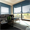 Afbeelding van Rolgordijn op maat Brede ramen - Luxe zeeblauw Transparant