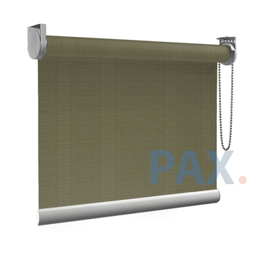 Afbeeldingen van Rolgordijn op maat Brede ramen - Luxe olijfgroen Transparant