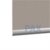 Afbeelding van Rolgordijn op maat met Kliksysteem - Grijs met bruin Semi transparant