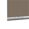 Afbeelding van Rolgordijn op maat met Kliksysteem - Luxe ribbel bruin Semi transparant