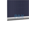 Afbeelding van Rolgordijn op maat met Kliksysteem - Donker blauw verticaal gemeleerd Semi transparant