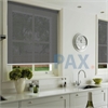 Afbeelding van Rolgordijn op maat Klik-en-klaar - Luxe donkergrijs  gemeleerd Transparant