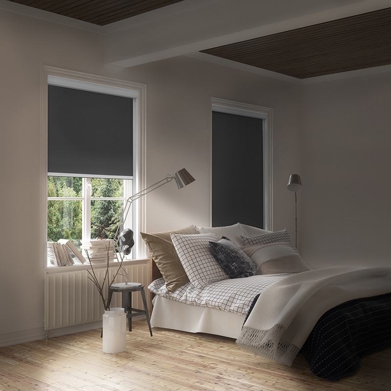 Easynight Verduisterend rolgordijn, 100% lichtblokkerende stof, XXL, geschikt voor elke maat/vorm tot 300 x 145 cm, op maat gemaakte service beschikbaar, zonder boren, gemakkelijk te gebruiken