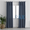 Afbeelding van Inbetween gordijn linnenlook kleur Jeans-blauw-grijs - New York