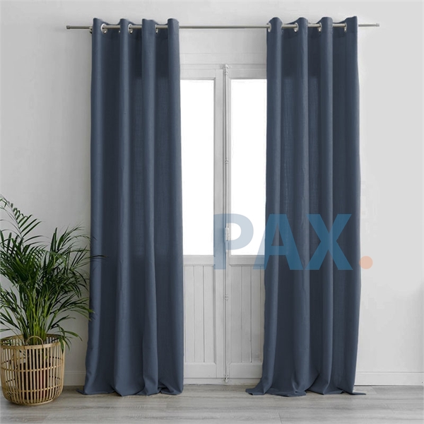 Afbeelding van Inbetween gordijn linnenlook kleur Jeans-blauw-grijs - New York