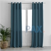Afbeelding van Inbetween gordijn linnenlook kleur Zee blauw - New York