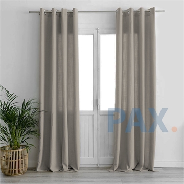 Afbeeldingen van Inbetween gordijn linnenlook kleur Beige - New York