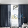Afbeelding van Inbetween gordijn linnenlook kleur Jeans-blauw-grijs - New York