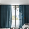 Afbeelding van Inbetween gordijn linnenlook kleur Zee blauw - New York