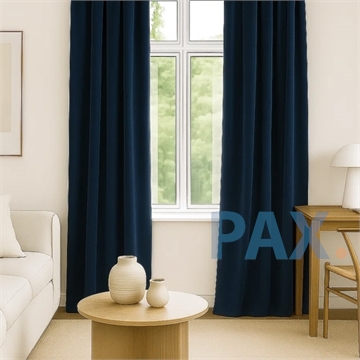 Luxe velours gordijnen 95% Verduisterend Donkerblauw - Capri 