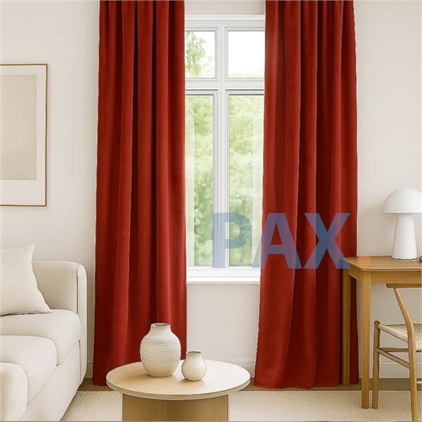 Afbeelding van Luxe velours gordijnen 95% Verduisterend Bordeaux Rood - Capri