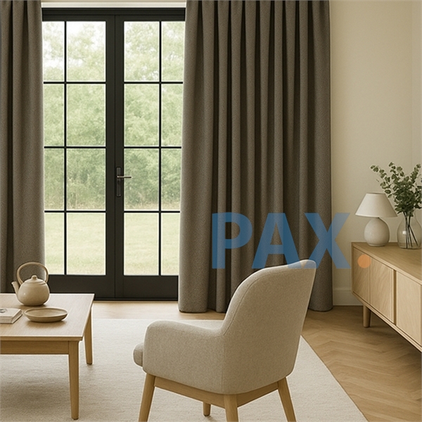 Luxe Linnenlook 100% lichtdichte overgordijnen grijs