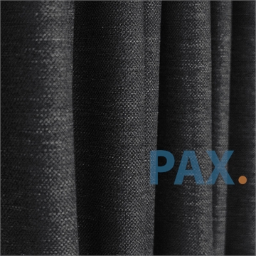 Afbeeldingen van Zwarte grof geweven 100% verduisterende overgordijnen Venezia Weave