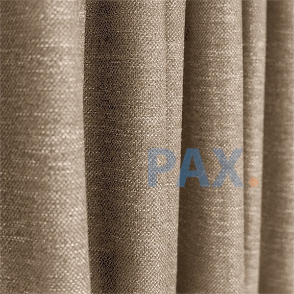 Afbeelding van Zand kleur grof geweven 100% verduisterende overgordijnen Venezia Weave