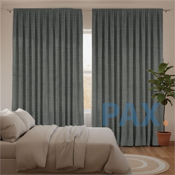 Afbeeldingen van Blackout 100% verduisterende gordijnen - Texas Road - Gemeleerd kleur lichtgrijs