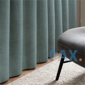 Afbeeldingen van Blackout 100% verduisterende gordijnen - Texas Road - Gemeleerd kleur vintage blauw