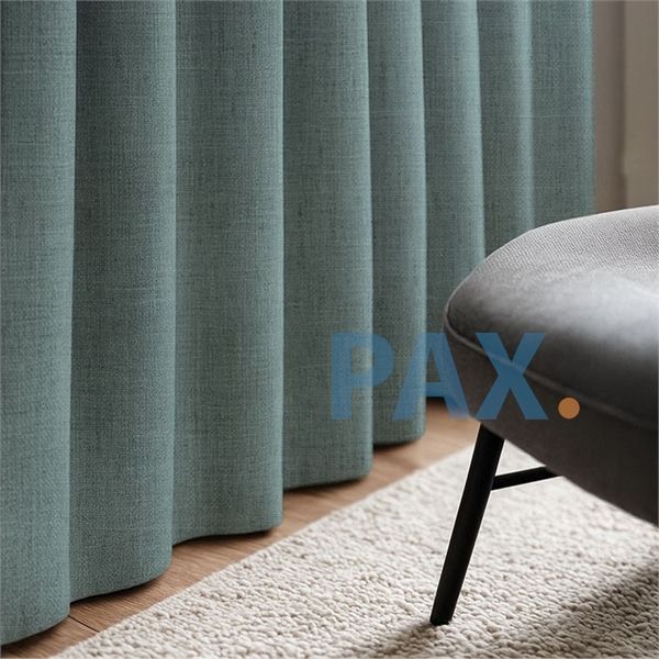 Afbeelding van Blackout 100% verduisterende gordijnen - Texas Road - Gemeleerd kleur vintage blauw