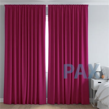 Afbeeldingen van Dim-out satijn look gordijnen op maat Uni kleur Fuchsia roze - Phoenix