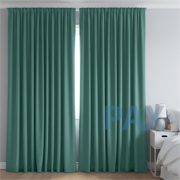 Afbeeldingen van Dim-out satijn look gordijnen op maat Uni kleur Mintgroen - Phoenix