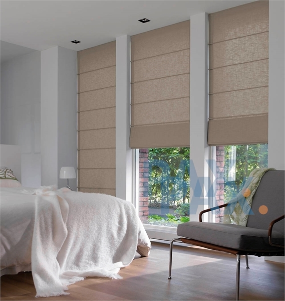 Afbeelding van Luxe Linnenlook verduisterend Vouwgordijn  Lino Elegante