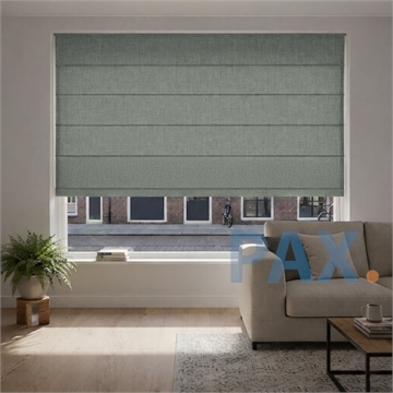 Vouwgordijn op maat verduisterend - Gemeleerd lichtgrijs