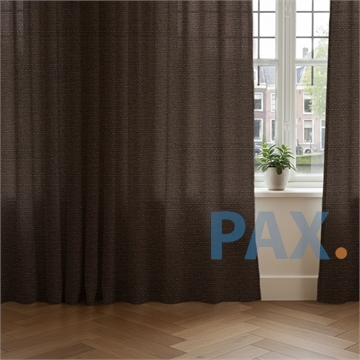 Overgordijnen  donkerbruin - op maat