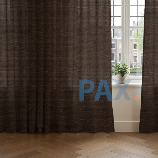 Overgordijnen  donkerbruin - op maat