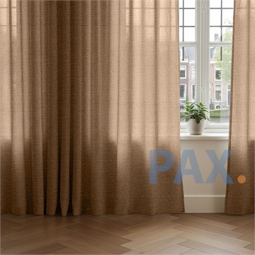 Overgordijnen mokka bruin - op maat