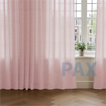 Overgordijnen op maat Linnenlook Roze