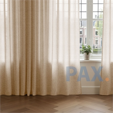 Overgordijnen op maat Linnenlook Taupe
