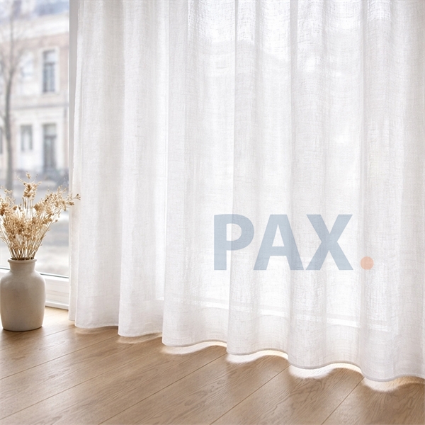 vitrage gordijn met loodveter - Op maat