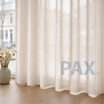 vitrage gordijn met loodveter - Op maat