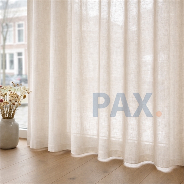 vitrage gordijn met loodveter - Op maat