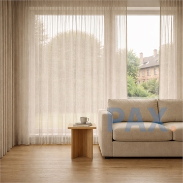 Vritage gordijn linnen look Zand grijs- online bestellen