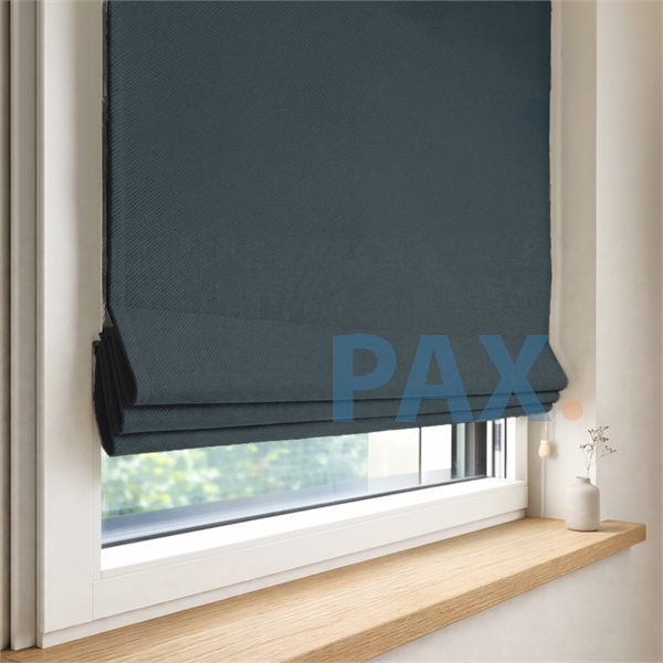 Vouwgordijn op maat verduisterend donker blauw