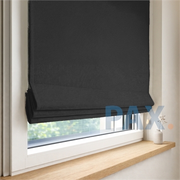 Vouwgordijn op maat verduisterend Zwart