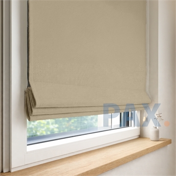 Vouwgordijn op maat verduisterend Beige thuis bezorgen