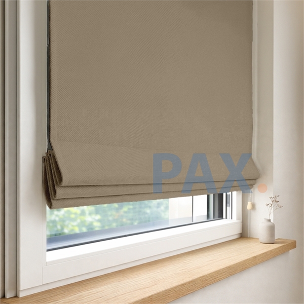 Vouwgordijn op maat verduisterend Beige-creme