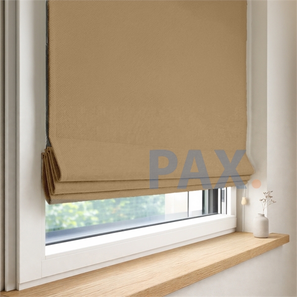 Vouwgordijn op maat verduisterend warm bruin