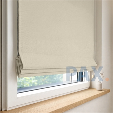 Vouwgordijn op maat verduisterend Creme