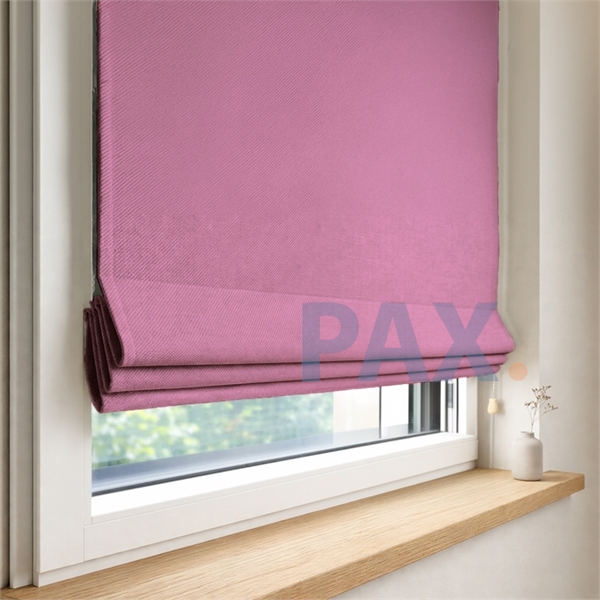 Vouwgordijn op maat verduisterend Donker roze