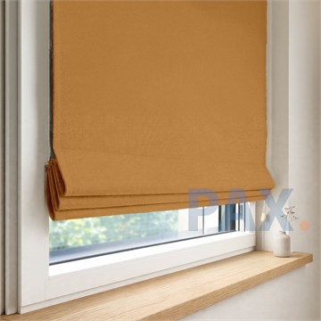 Vouwgordijn op maat verduisterend Geel thuisbezorgen