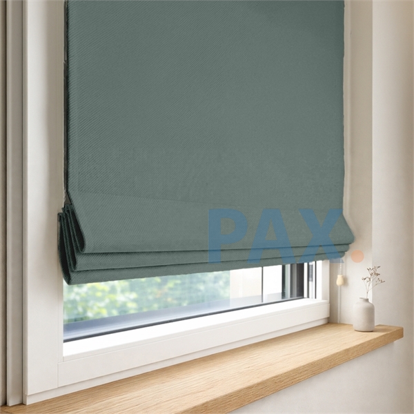 Vouwgordijn op maat verduisterend Groen-grijs