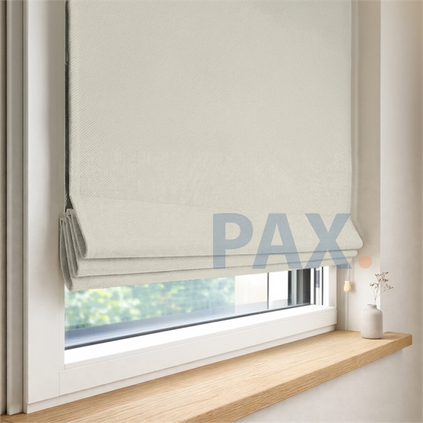 Vouwgordijn op maat verduisterend Off-white