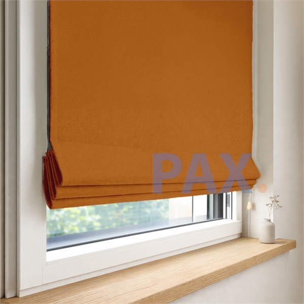 Vouwgordijn op maat verduisterend Oker geel