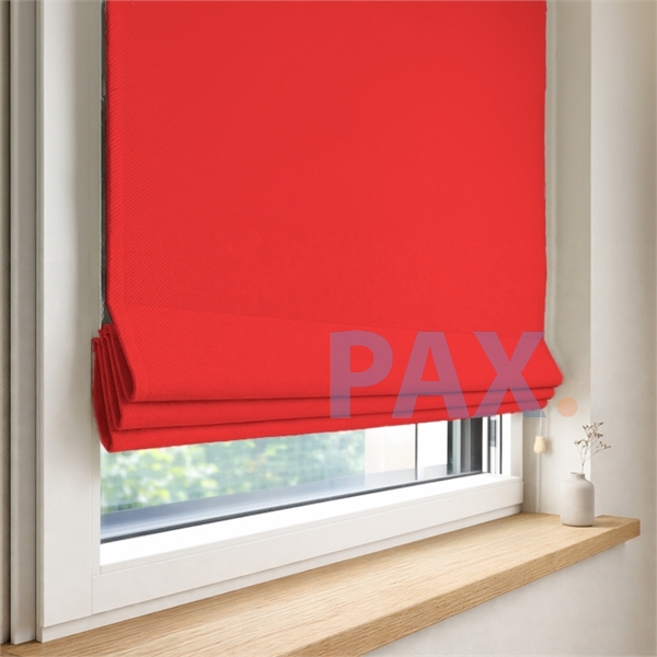 Vouwgordijn op maat verduisterend Rood