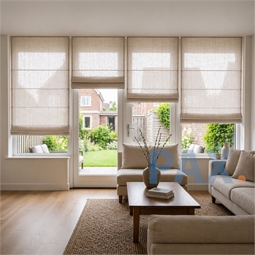 Transparante vouwgordijnen Licht beige/Zand online bestellen